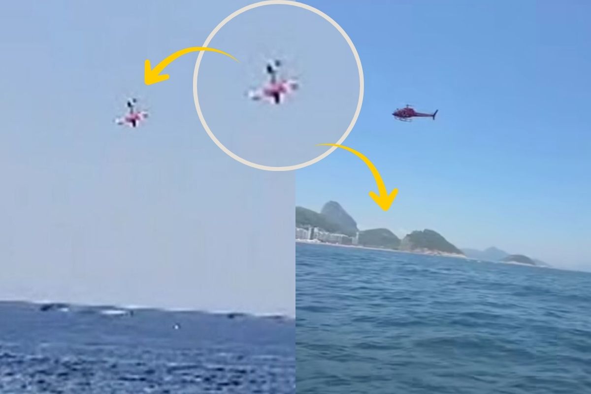 Piloto morre após queda de avião de publicidade no mar de Copacabana