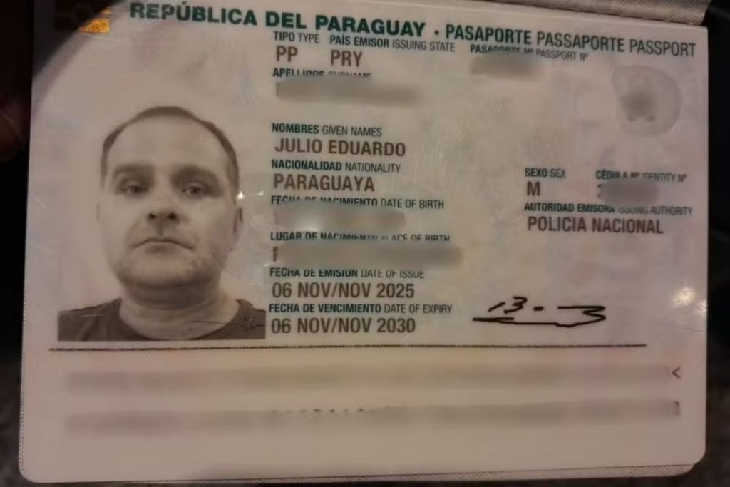 Fuga frustrada leva ex-chefe da PRF a prisão no Paraguai após violar tornozeleira e usar passaporte falso